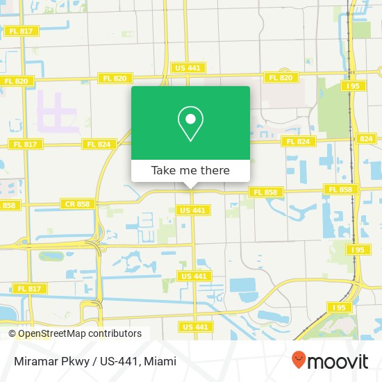 Mapa de Miramar Pkwy / US-441