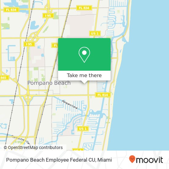 Pompano Beach Employee Federal CU map