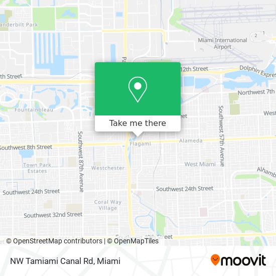 NW Tamiami Canal Rd map