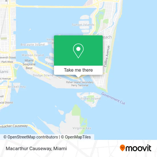 Mapa de Macarthur Causeway