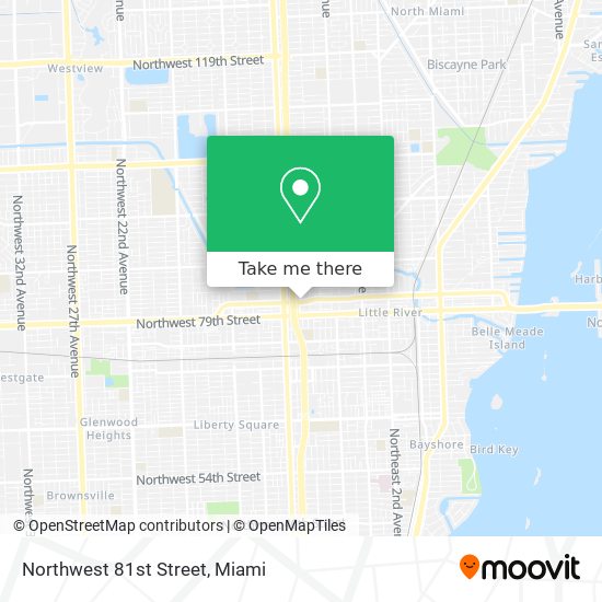 Northwest 81st Street map