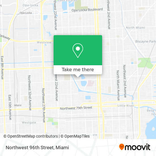 Northwest 96th Street map