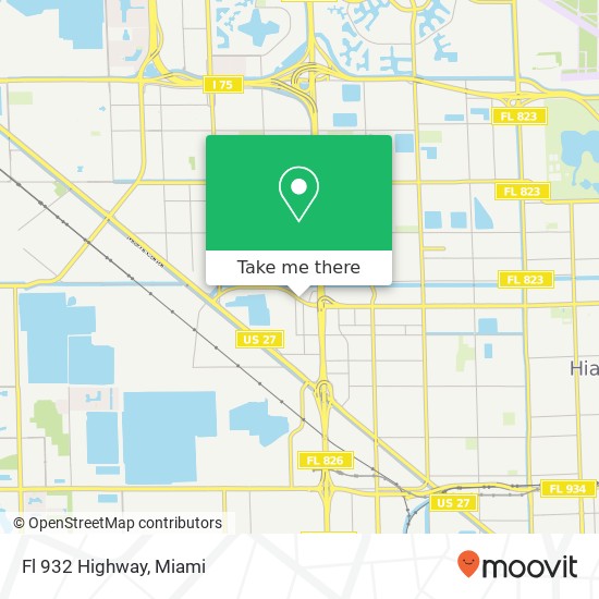 Fl 932 Highway map