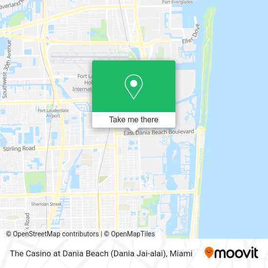 Mapa de The Casino at Dania Beach (Dania Jai-alai)