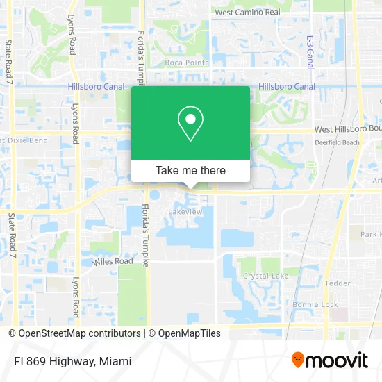 Fl 869 Highway map