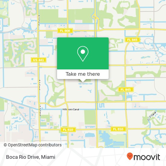 Mapa de Boca Rio Drive