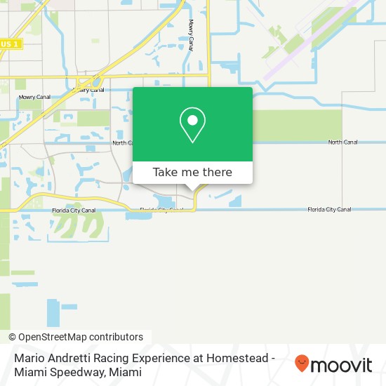 Mapa de Mario Andretti Racing Experience at Homestead - Miami Speedway