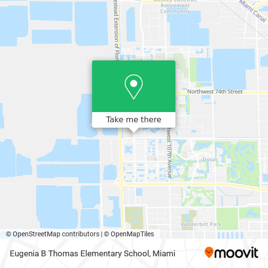 Eugenia B Thomas Elementary School map