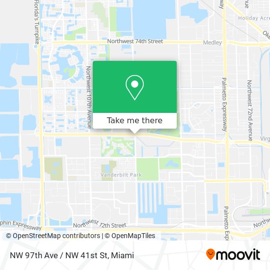 NW 97th Ave / NW 41st St map