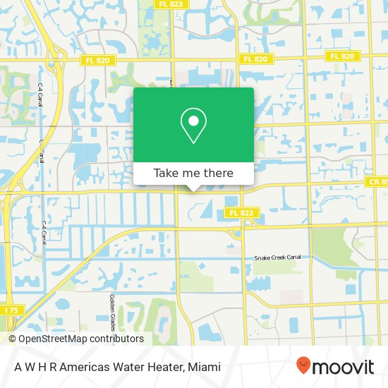 A W H R Americas Water Heater map