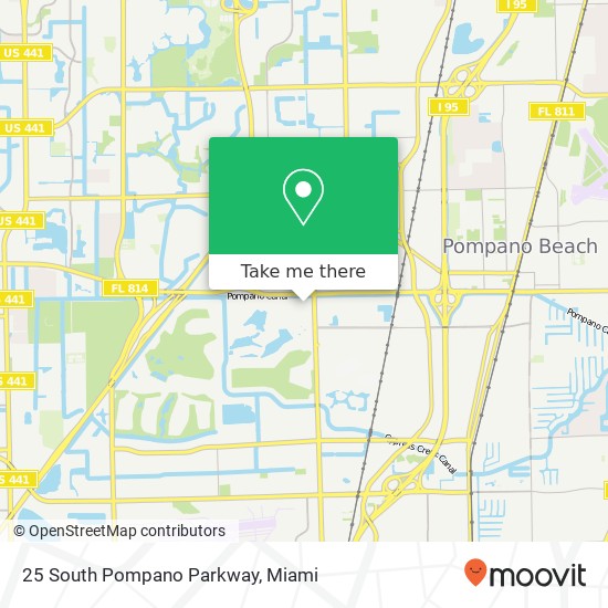 Mapa de 25 South Pompano Parkway