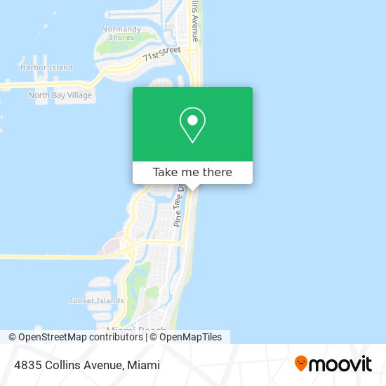 Mapa de 4835 Collins Avenue