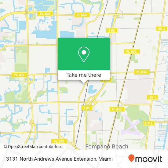 Mapa de 3131 North Andrews Avenue Extension