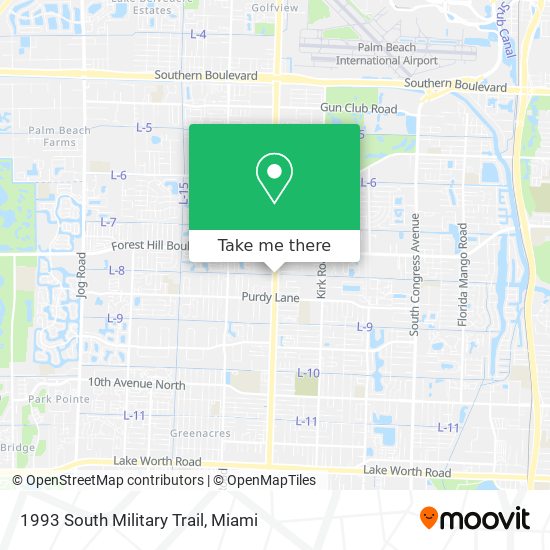 1993 South Military Trail map