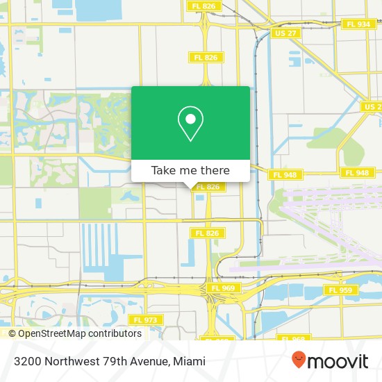 Mapa de 3200 Northwest 79th Avenue