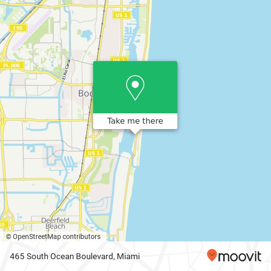 Mapa de 465 South Ocean Boulevard