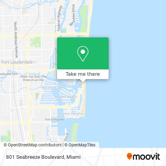Mapa de 801 Seabreeze Boulevard