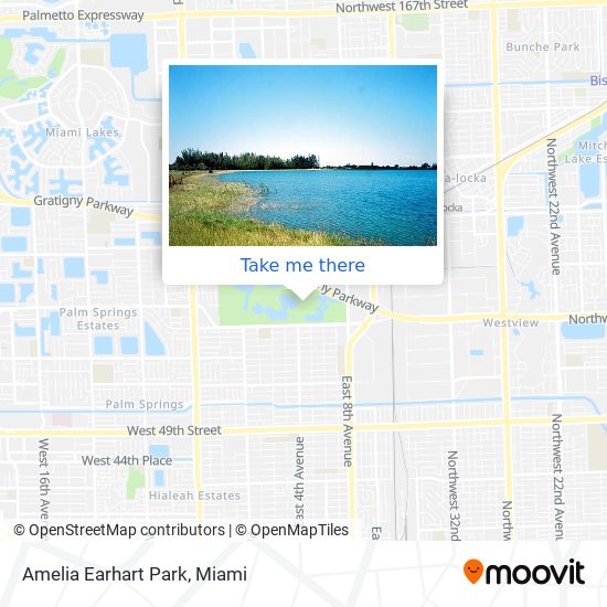 Amelia Earhart Park map