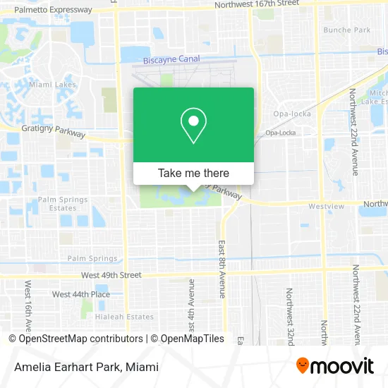 Amelia Earhart Park map