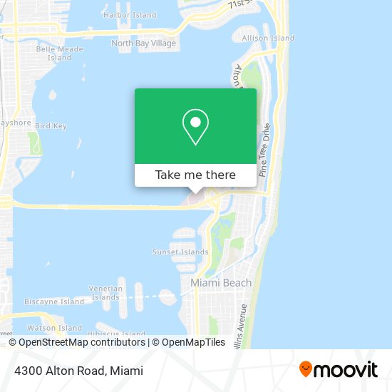 Mapa de 4300 Alton Road