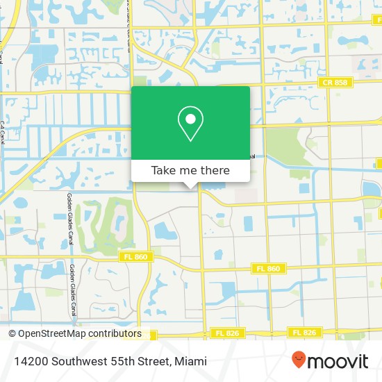 14200 Southwest 55th Street map