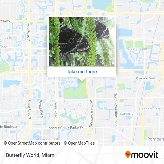 Butterfly World map