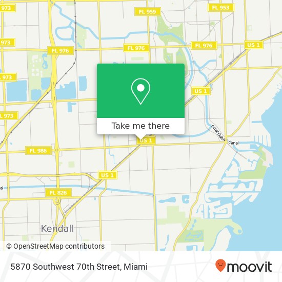 Mapa de 5870 Southwest 70th Street