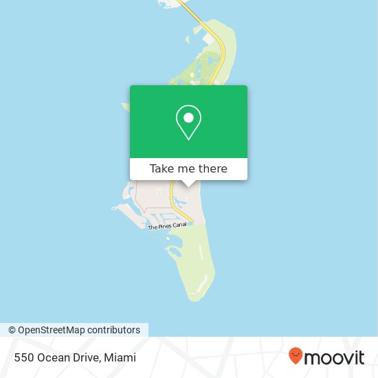 Mapa de 550 Ocean Drive