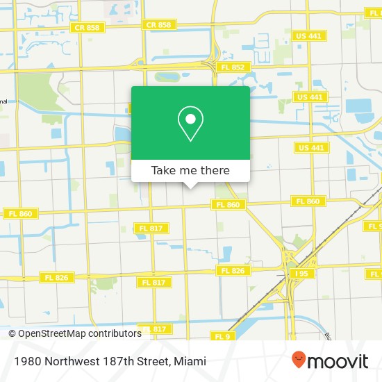 1980 Northwest 187th Street map