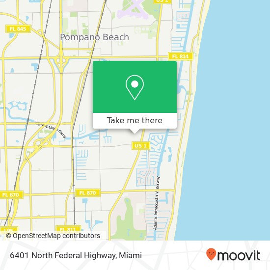 6401 North Federal Highway map