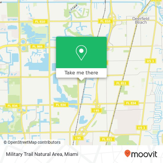 Mapa de Military Trail Natural Area