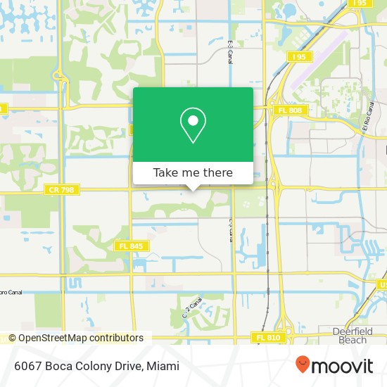 6067 Boca Colony Drive map