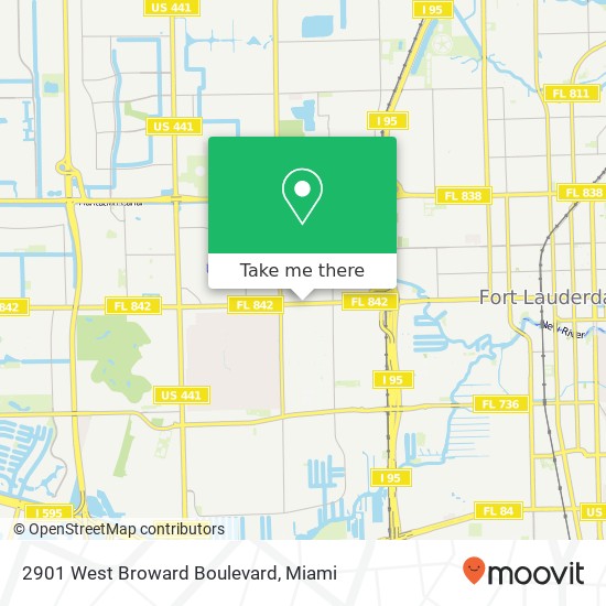 2901 West Broward Boulevard map