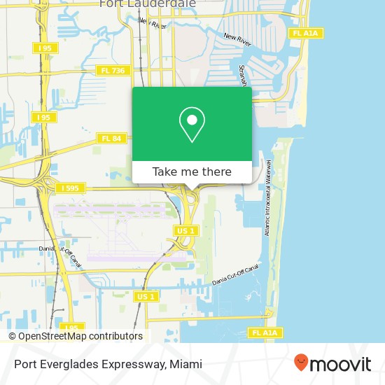 Mapa de Port Everglades Expressway