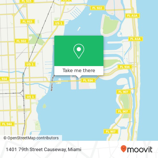 Mapa de 1401 79th Street Causeway