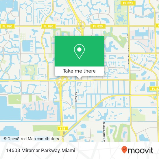 Mapa de 14603 Miramar Parkway