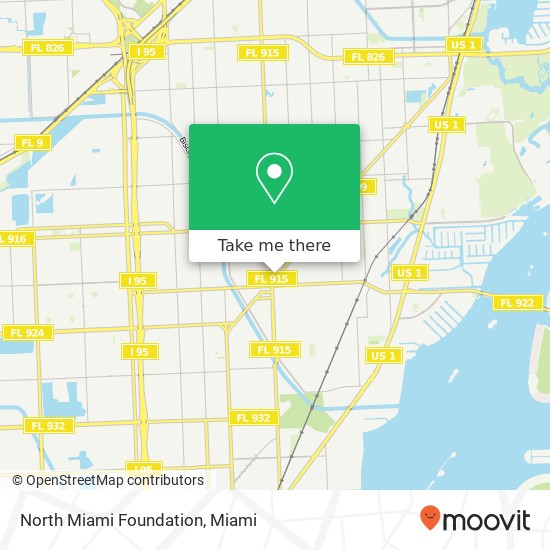 Mapa de North Miami Foundation