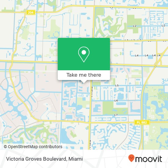 Mapa de Victoria Groves Boulevard