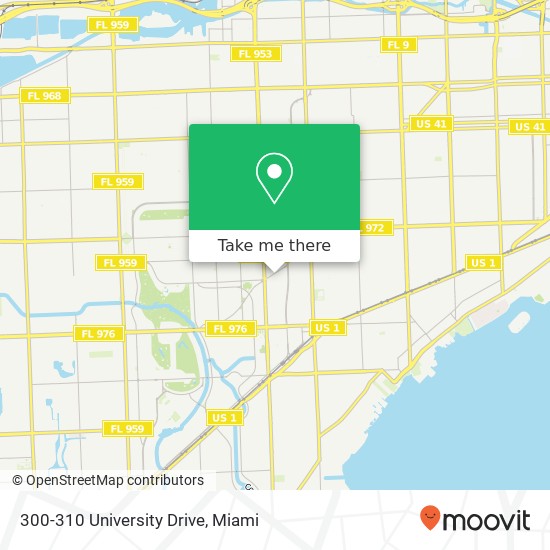 Mapa de 300-310 University Drive