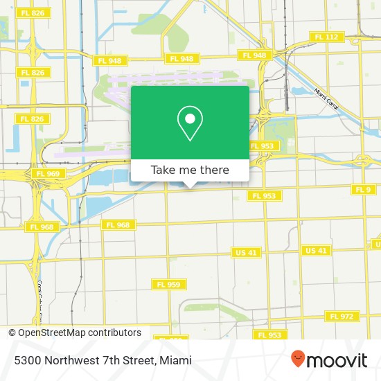 5300 Northwest 7th Street map
