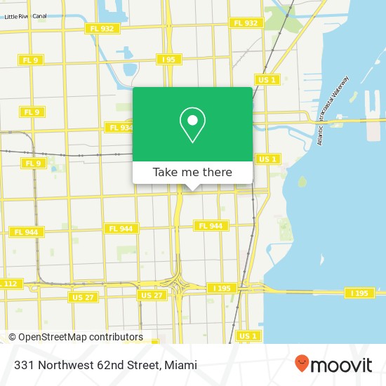 331 Northwest 62nd Street map