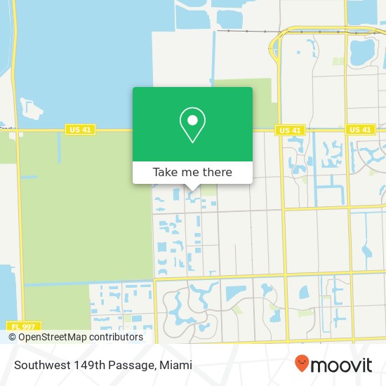 Southwest 149th Passage map