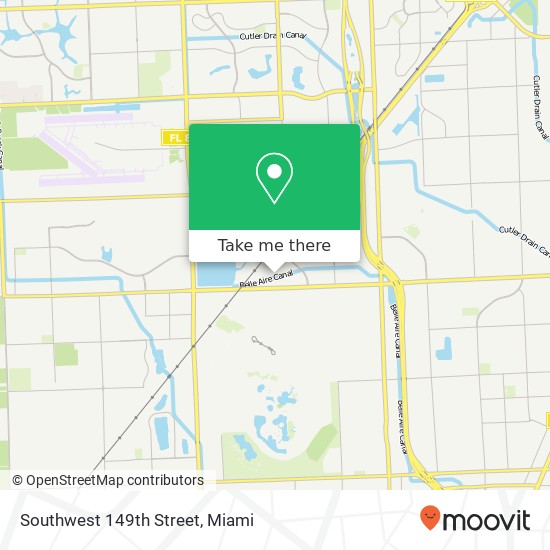 Southwest 149th Street map