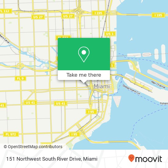 Mapa de 151 Northwest South River Drive