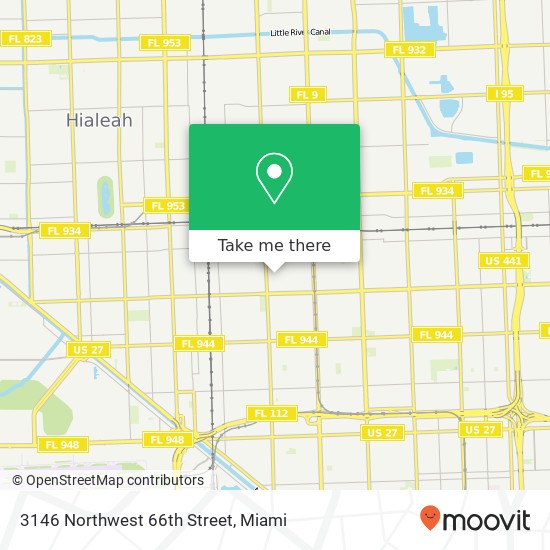 3146 Northwest 66th Street map