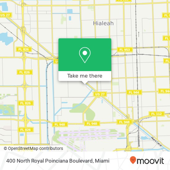 Mapa de 400 North Royal Poinciana Boulevard