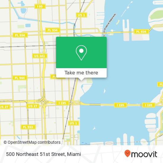 500 Northeast 51st Street map