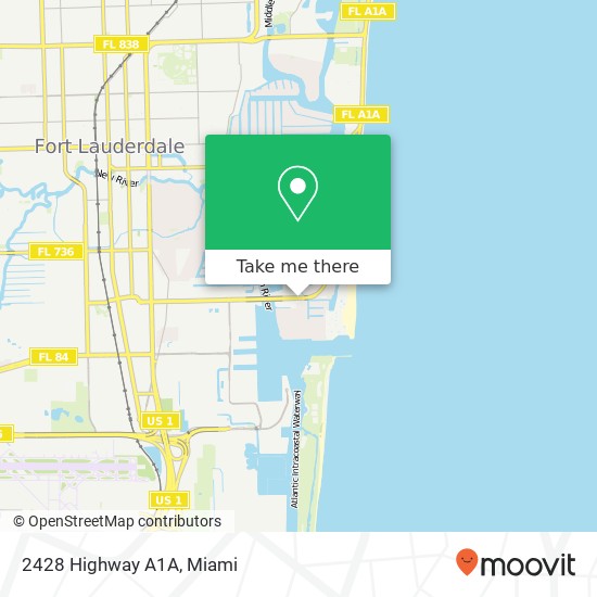 2428 Highway A1A map