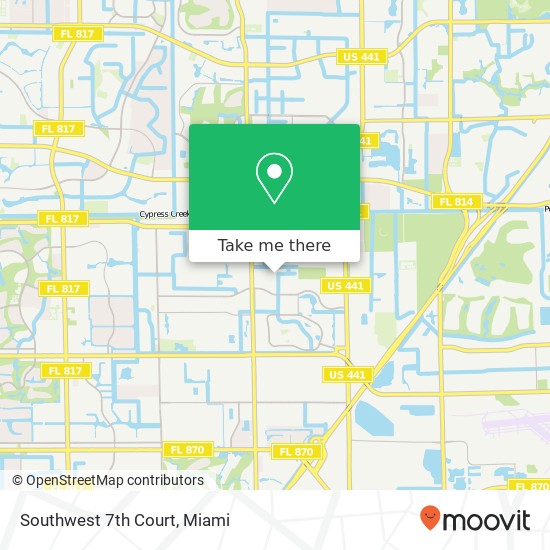 Southwest 7th Court map