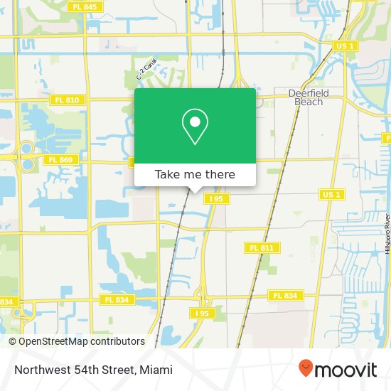 Mapa de Northwest 54th Street